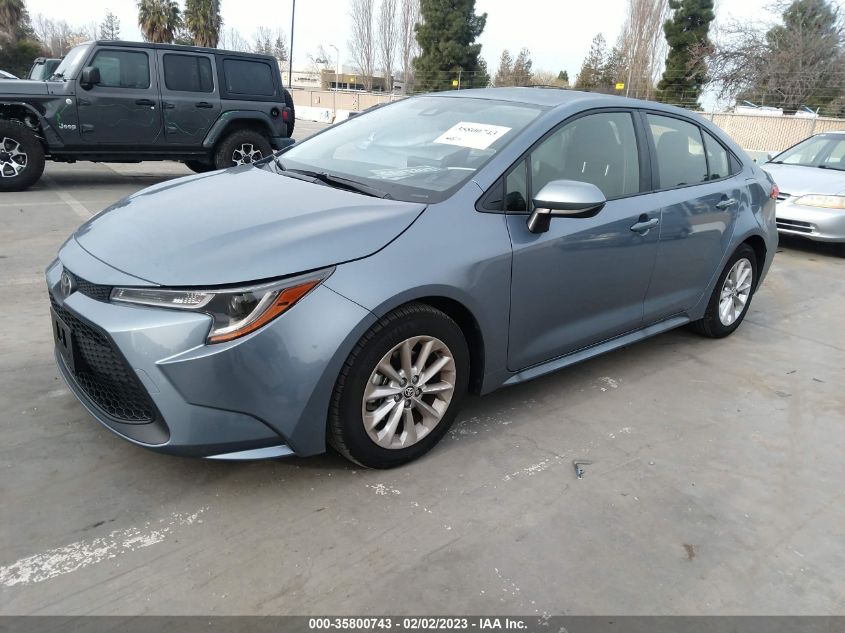 2022 TOYOTA COROLLA LE VIN: JTDVPMAE8N3032722