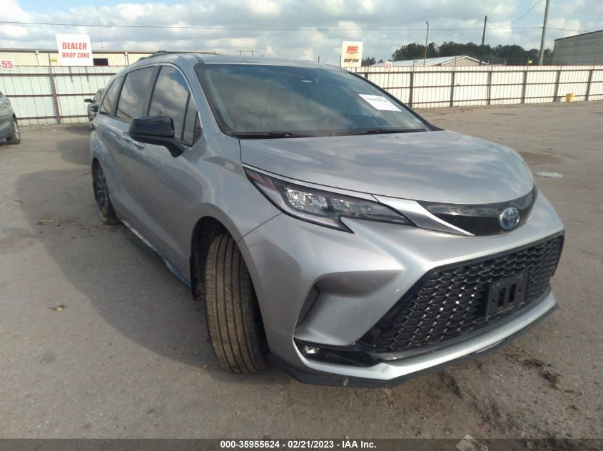 2022 TOYOTA SIENNA XSE VIN: 5TDXRKEC9NS124291