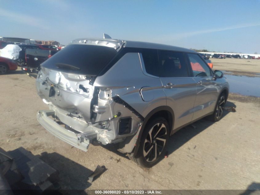 2022 MITSUBISHI OUTLANDER SE VIN: JA4J3UA84NZ022832