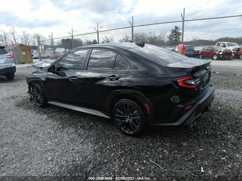 2022 SUBARU WRX PREMIUM VIN: JF1VBAF65N9011019