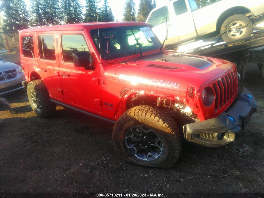 2022 JEEP WRANGLER 4XE UNLIMITED RUBICON VIN: 1C4JJXR62NW170186