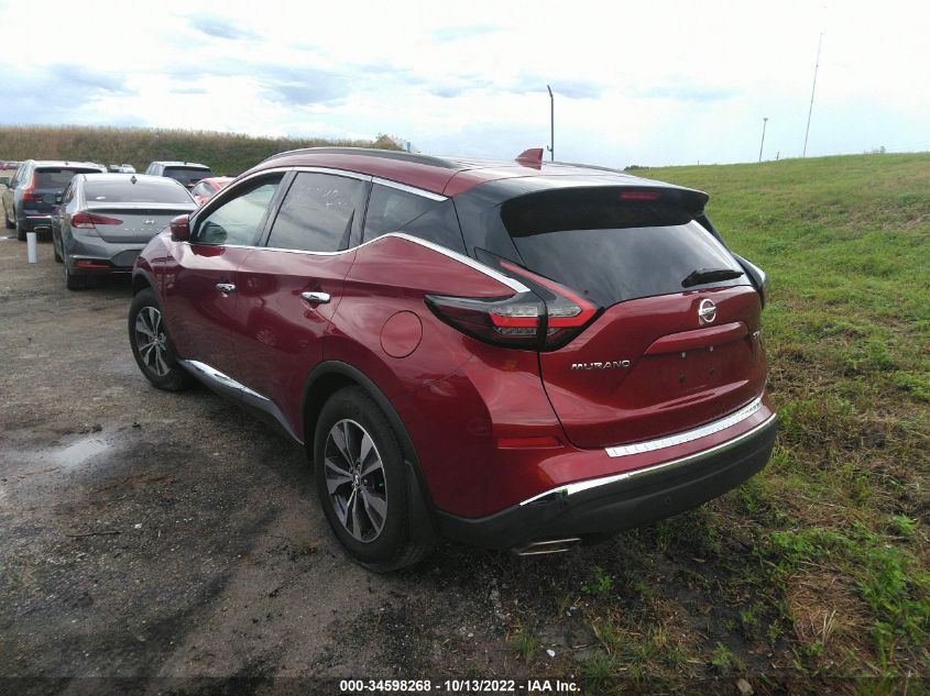 2021 NISSAN MURANO SV VIN: 5N1AZ2BJ2MC117400