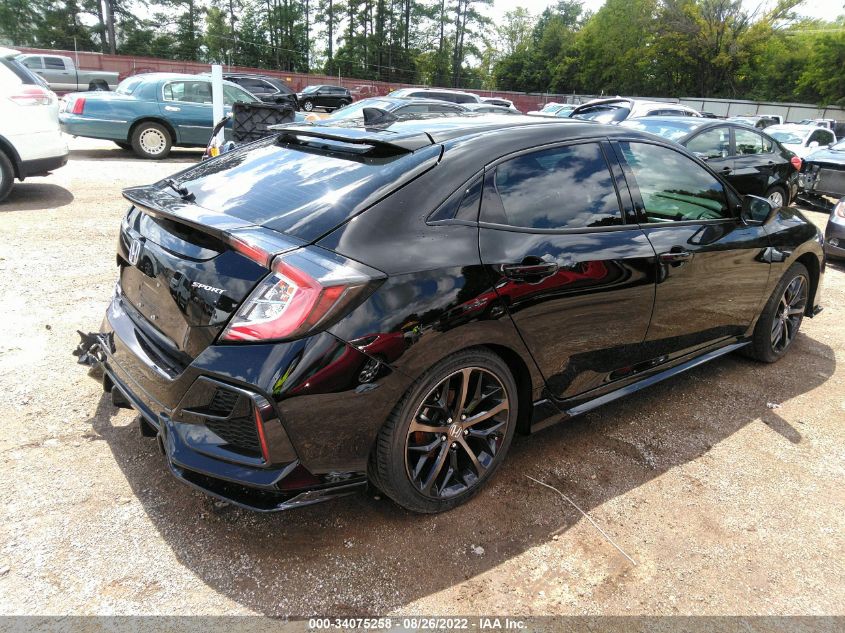 2021 HONDA CIVIC HATCHBACK SPORT VIN: SHHFK7G42MU219490