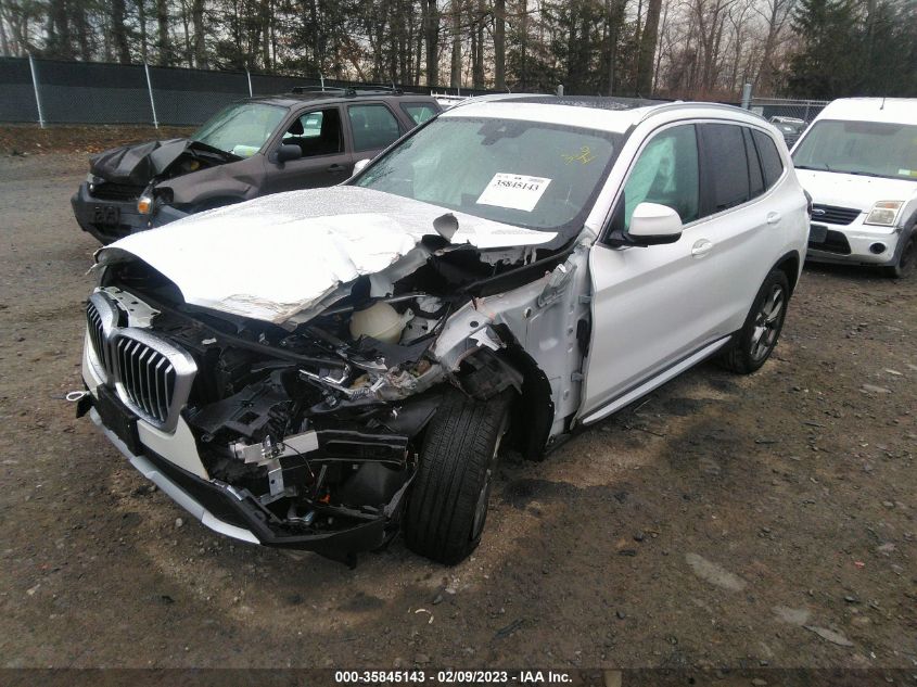 2022 BMW X3 XDRIVE30I VIN: 5UX53DP01N9K61102