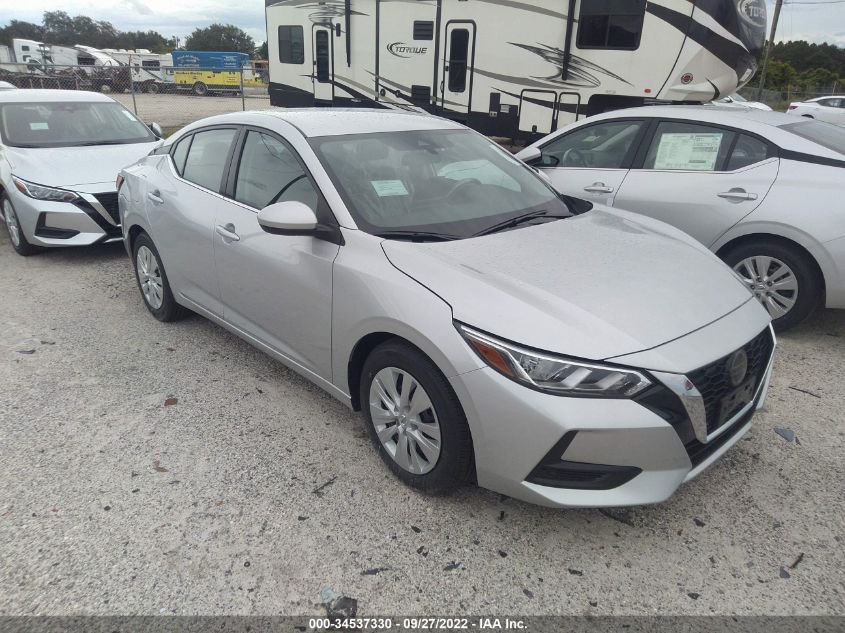 2022 NISSAN SENTRA S VIN: 3N1AB8BV2NY293132