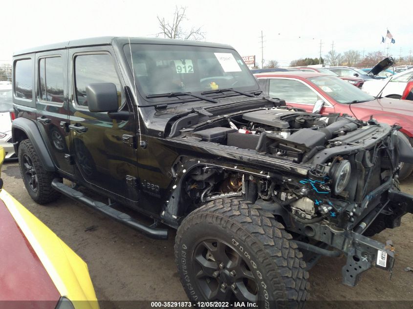 2020 JEEP WRANGLER UNLIMITED WILLYS VIN: 1C4HJXDG2LW285608