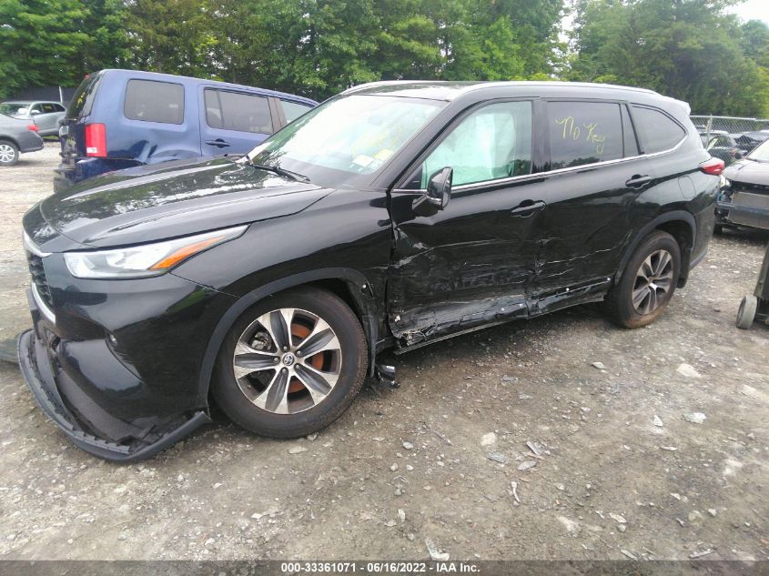 2020 TOYOTA HIGHLANDER XLE VIN: 5TDGZRBH6LS505618