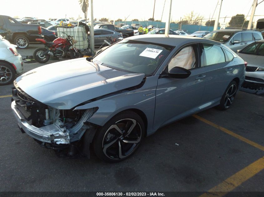 2022 HONDA ACCORD HYBRID SPORT VIN: 1HGCV3F28NA037860
