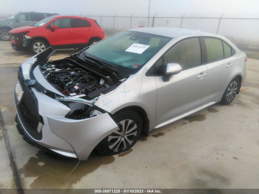 2022 TOYOTA COROLLA HYBRID LE VIN: JTDEAMDE5N3009279