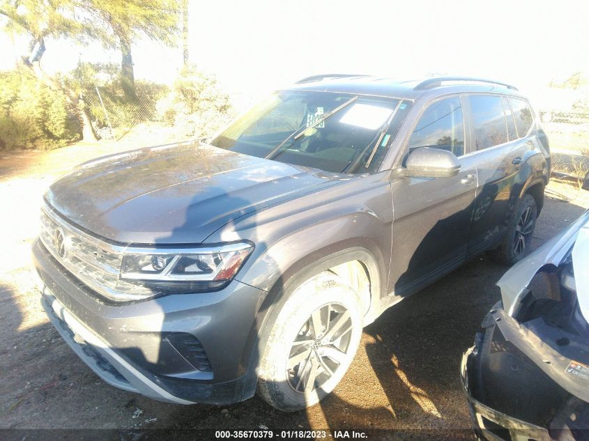 2021 VOLKSWAGEN ATLAS 2.0T SE VIN: 1V2DP2CA2MC529840