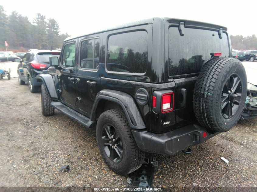 2021 JEEP WRANGLER UNLIMITED SAHARA ALTITUDE VIN: 1C4HJXEN3MW867389