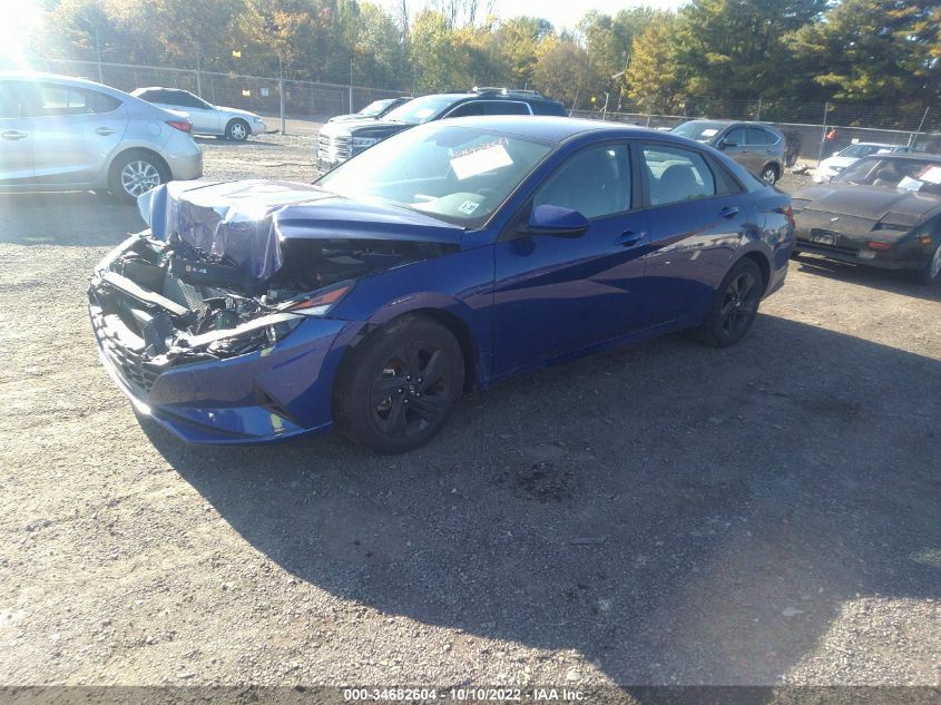 2022 HYUNDAI ELANTRA SEL VIN: 5NPLS4AG4NH070475