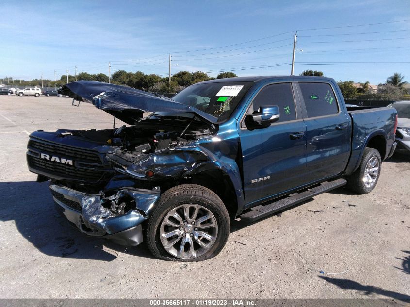 2021 RAM 1500 LARAMIE VIN: 1C6RREJT4MN661159