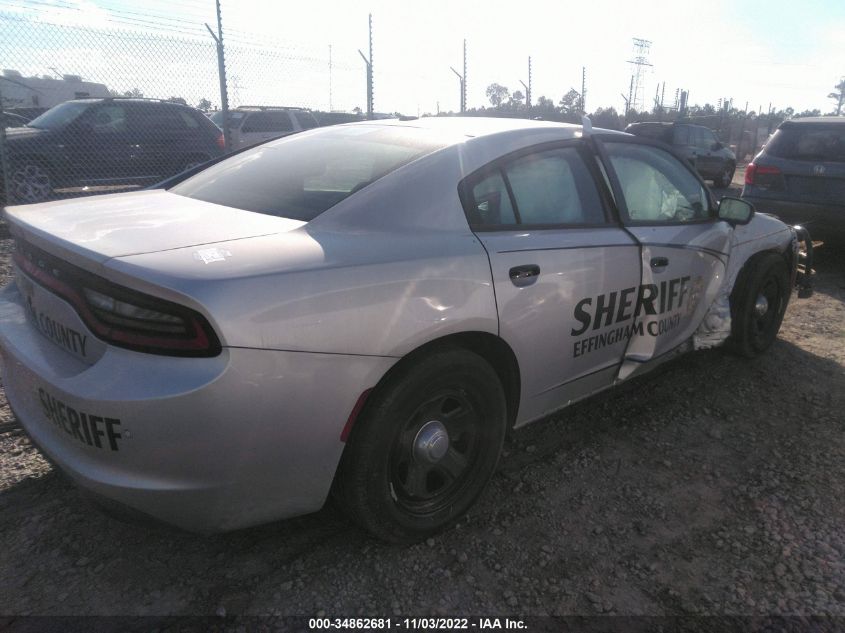 2021 DODGE CHARGER POLICE VIN: 2C3CDXAT7MH643485