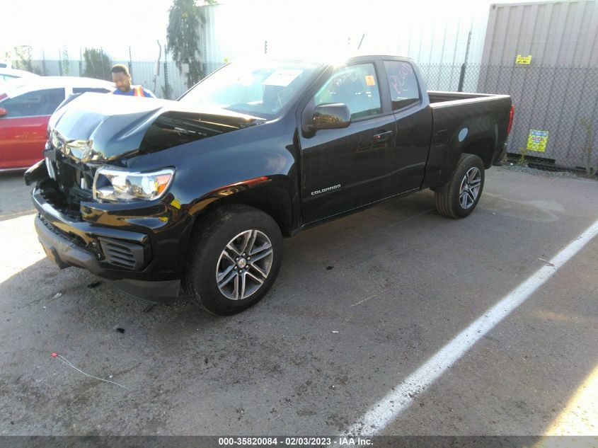 2021 CHEVROLET COLORADO 2WD WORK TRUCK VIN: 1GCHSBEN7M1187461