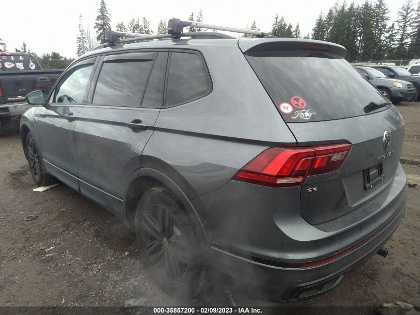 2022 VOLKSWAGEN TIGUAN SE R-LINE BLACK VIN: 3VV8B7AX4NM095167