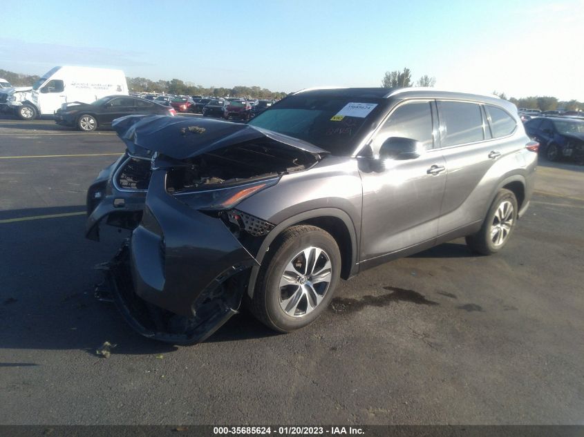 2022 TOYOTA HIGHLANDER HYBRID VIN: 5TDGARAH2NS510424