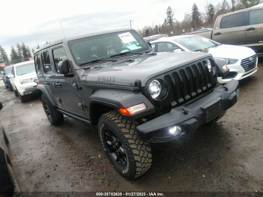 2021 JEEP WRANGLER UNLIMITED WILLYS VIN: 1C4HJXDN5MW594425