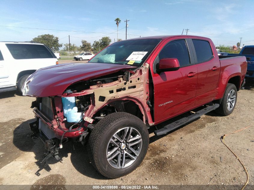 2021 CHEVROLET COLORADO 2WD WORK TRUCK VIN: 1GCGSBEN3M1199991