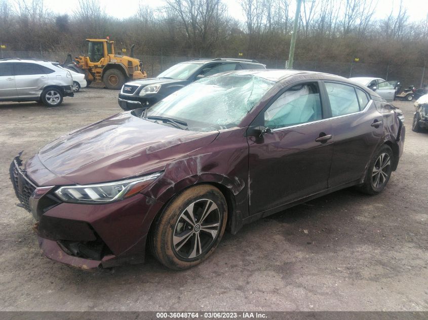 2022 NISSAN SENTRA SV VIN: 3N1AB8CV7NY229523