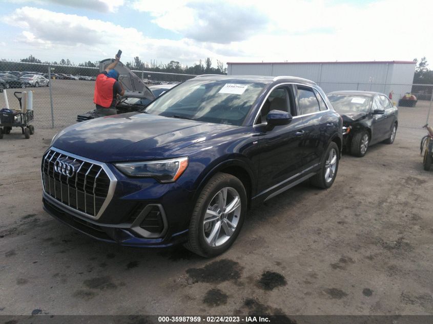 2022 AUDI Q3 S LINE PREMIUM VIN: WA1DECF38N1022300