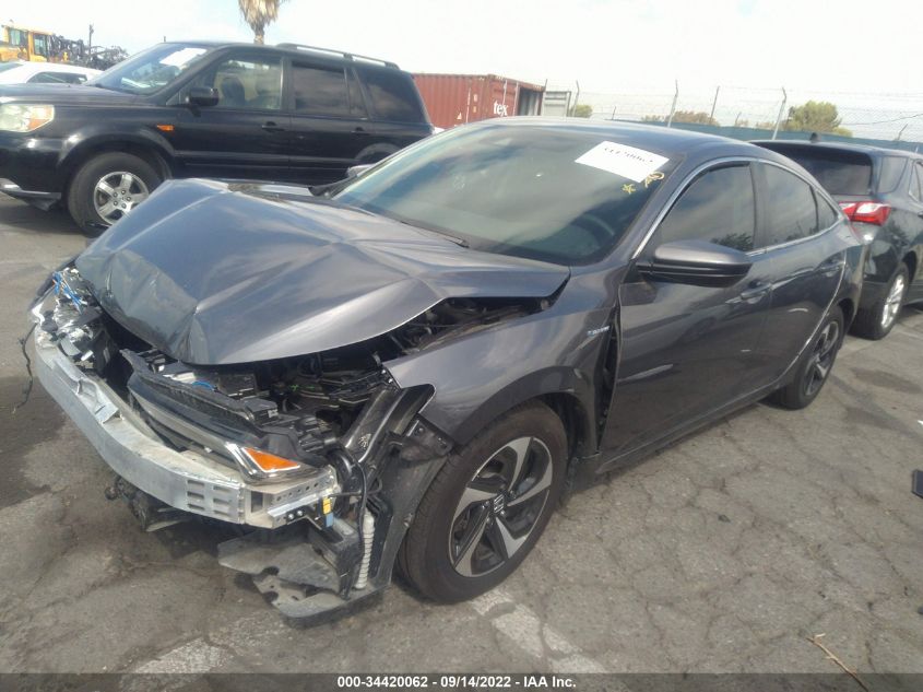 2021 HONDA INSIGHT EX VIN: 19XZE4F54ME011454