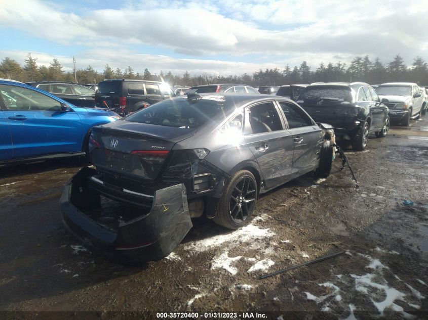2022 HONDA CIVIC SEDAN SPORT VIN: 2HGFE2F54NH538277
