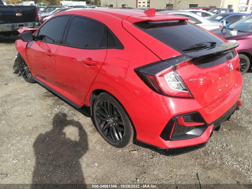 2021 HONDA CIVIC HATCHBACK SPORT VIN: SHHFK7H44MU400430
