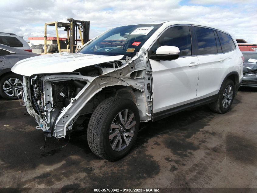 2022 HONDA PILOT EX-L VIN: 5FNYF5H55NB012331