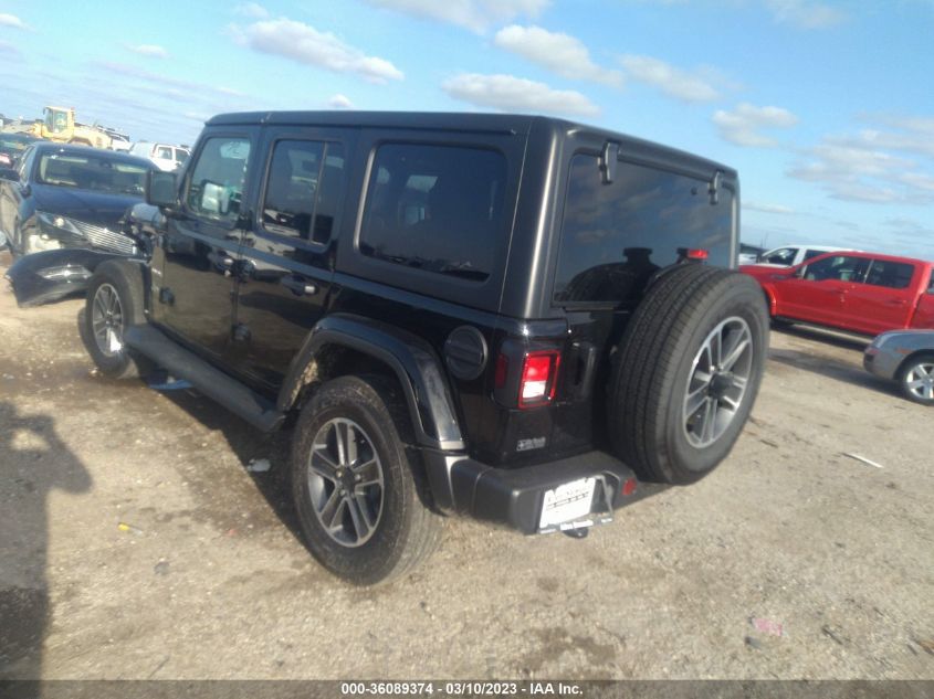 2023 JEEP WRANGLER SAHARA VIN: 1C4HJXEG2PW609922