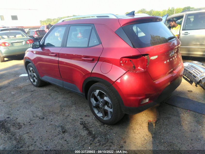 2022 HYUNDAI VENUE SEL VIN: KMHRC8A33NU143834