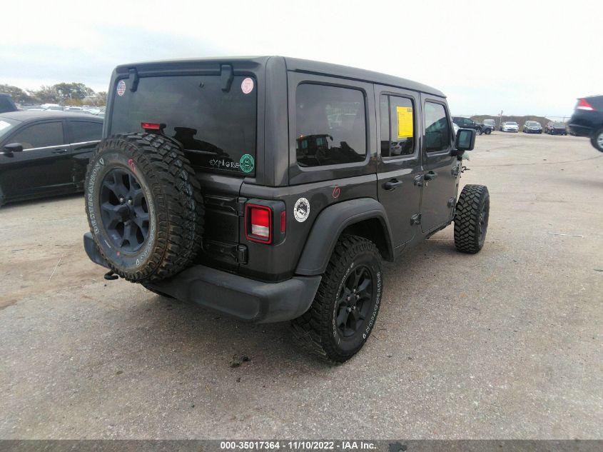 2021 JEEP WRANGLER UNLIMITED WILLYS VIN: 1C4HJXDG2MW608038