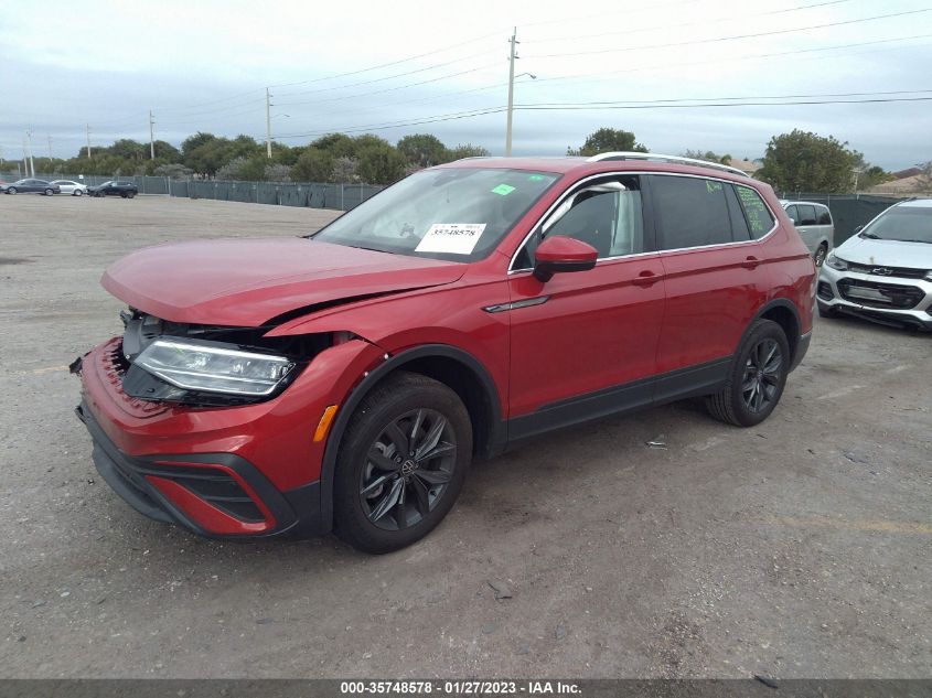 2022 VOLKSWAGEN TIGUAN SE VIN: 3VV3B7AXXNM163823