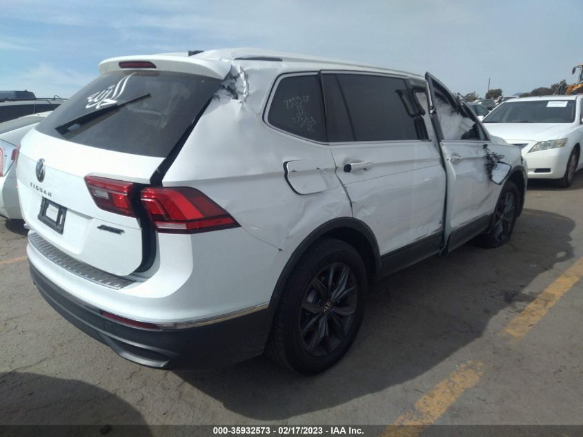 2022 VOLKSWAGEN TIGUAN SE VIN: 3VV3B7AX8NM081377