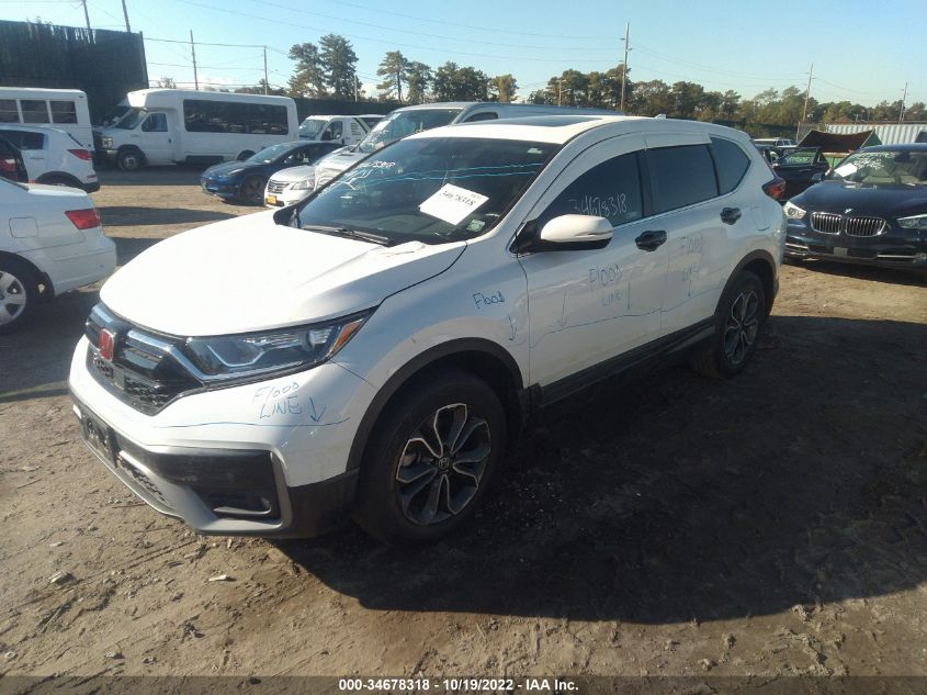 2022 HONDA CR-V EX-L VIN: 2HKRW2H89NH611781