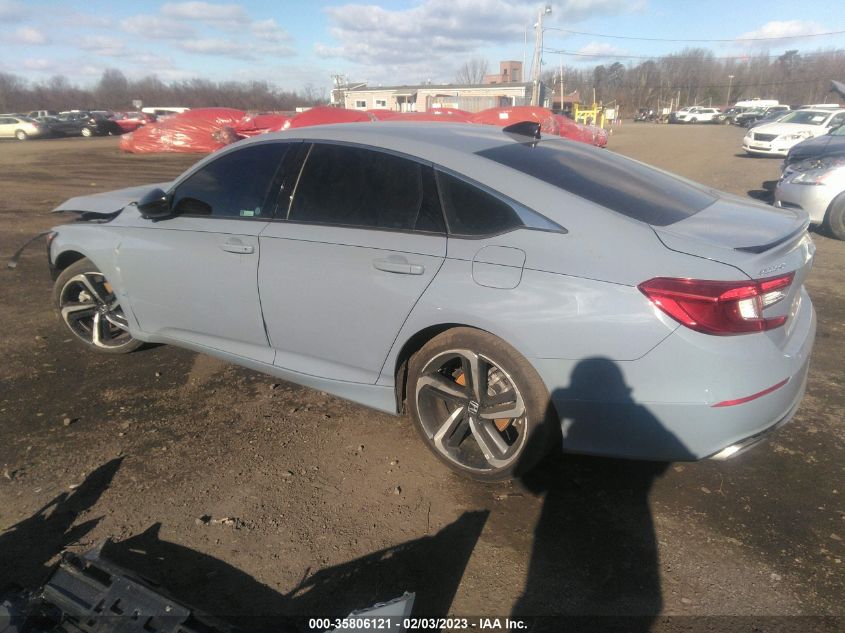 2022 HONDA ACCORD SEDAN SPORT VIN: 1HGCV1F36NA041788