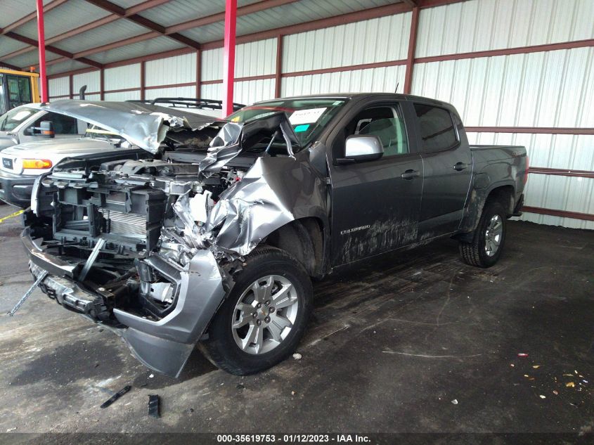 2021 CHEVROLET COLORADO 4WD LT VIN: 1GCGTCEN8M1120043