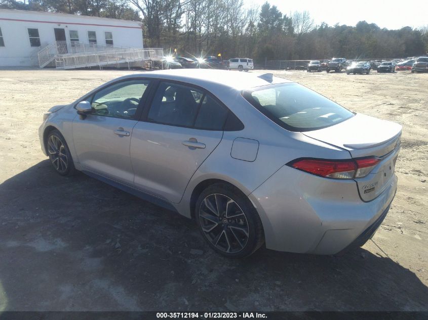 2022 TOYOTA COROLLA SE/SE NIGHTSHADE/APEX SE VIN: 5YFS4MCEXNP107615