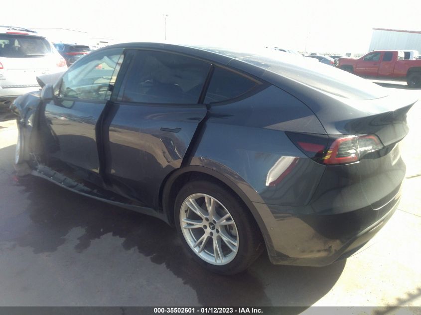 2021 TESLA MODEL Y LONG RANGE VIN: 5YJYGDEE9MF148925