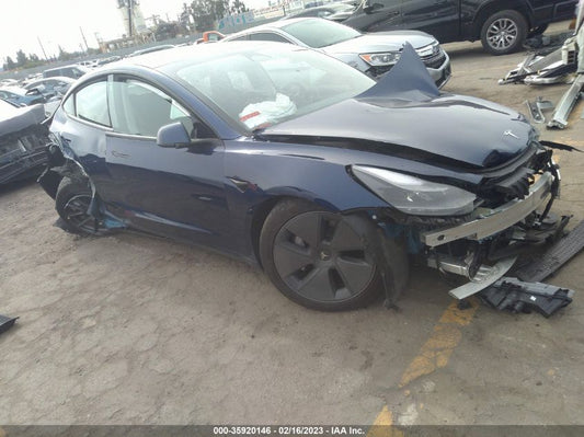 2022 TESLA MODEL 3 VIN: 5YJ3E1EA5NF340453