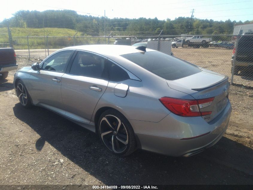 2021 HONDA ACCORD SEDAN SPORT VIN: 1HGCV1F39MA022439