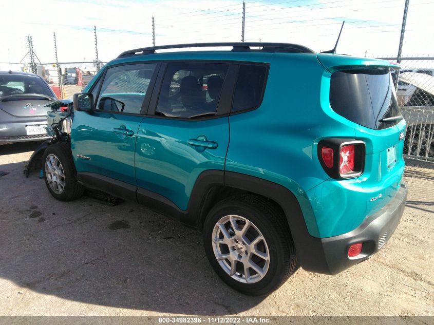 2022 JEEP RENEGADE LATITUDE VIN: ZACNJDB18NPN48990