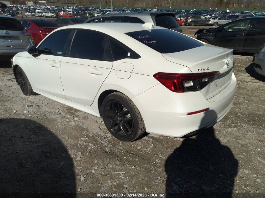 2022 HONDA CIVIC SEDAN SPORT VIN: 2HGFE2F57NH596920