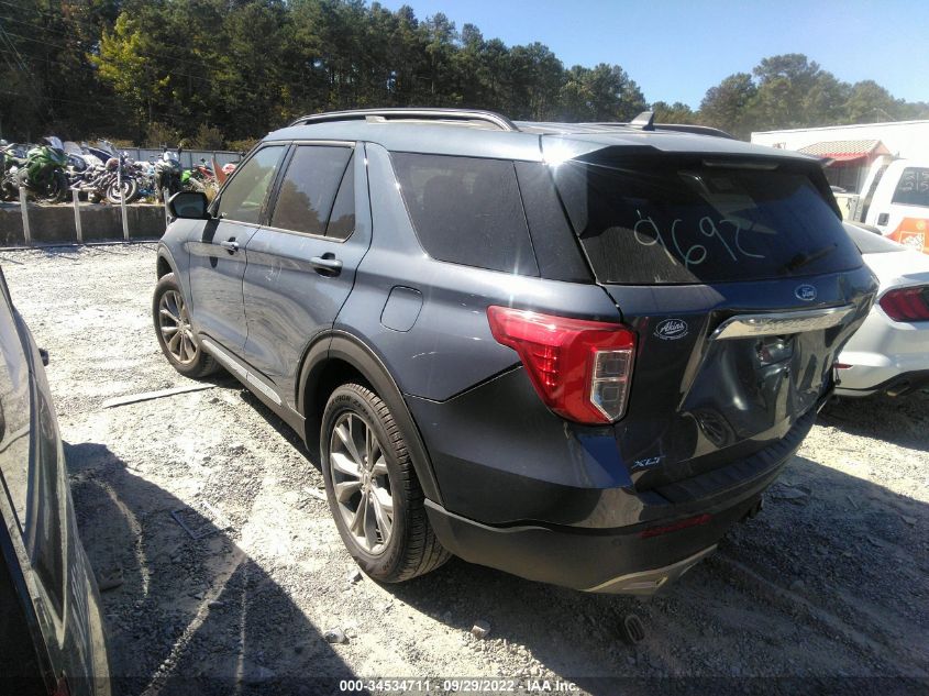 2021 FORD EXPLORER XLT VIN: 1FMSK7DH9MGC49692