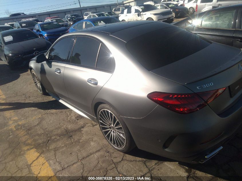 2022 MERCEDES-BENZ C-CLASS C 300 VIN: W1KAF4GB2NR052854