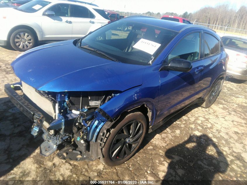 2022 HONDA HR-V SPORT VIN: 3CZRU6H12NM768332