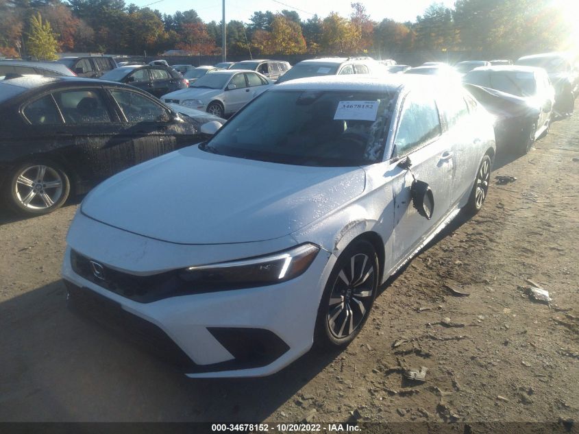 2022 HONDA CIVIC HATCHBACK EX-L VIN: 19XFL1H71NE000421