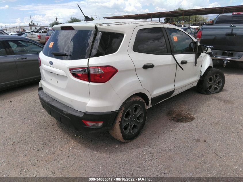 2021 FORD ECOSPORT S VIN: MAJ3S2FE4MC412552