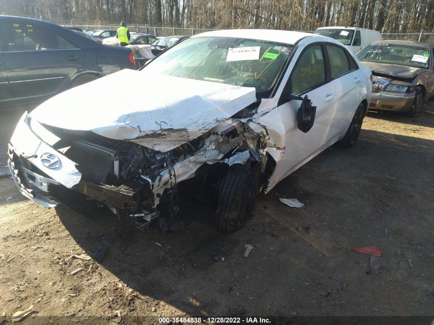 2022 HYUNDAI ELANTRA SEL VIN: 5NPLM4AG8NH080209