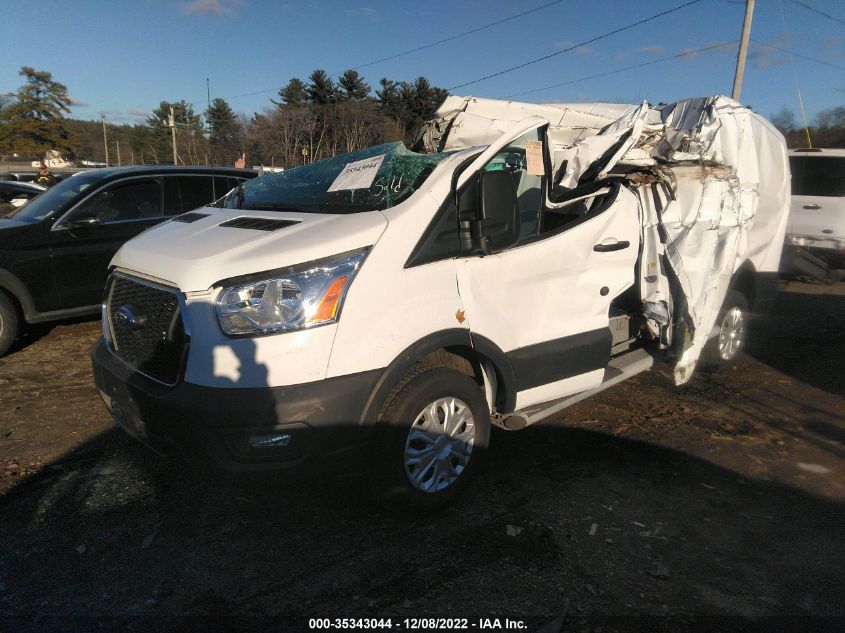 2021 FORD TRANSIT CARGO VAN VIN: 1FTBR1Y89MKA44605